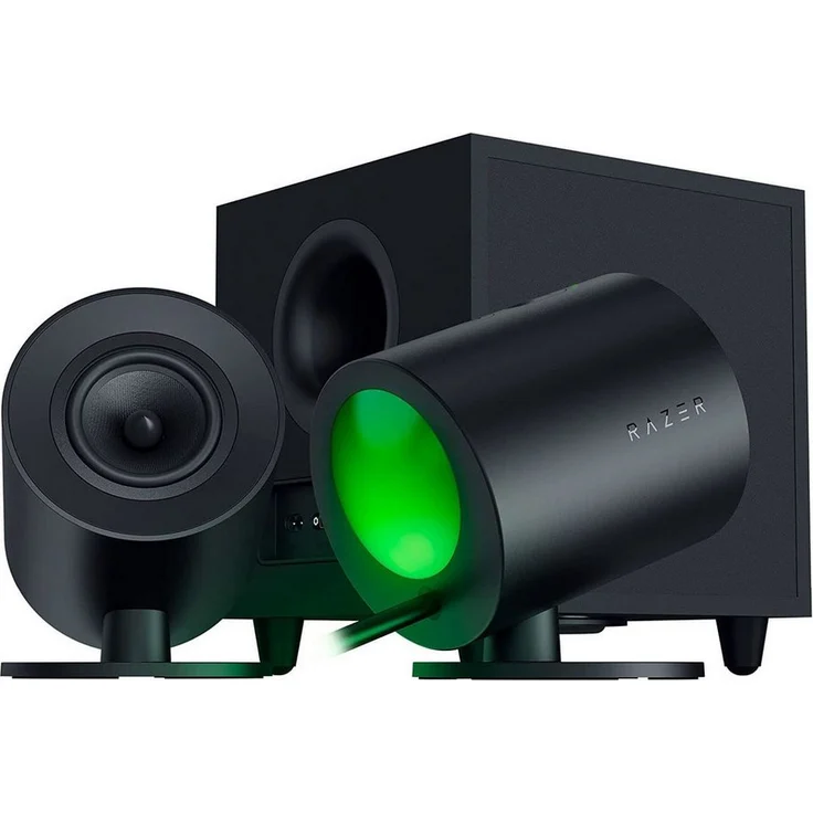 RAZER PC-Lautsprecher, kabelloses 2.1 Surround Sound System, schwarz – Bild 1