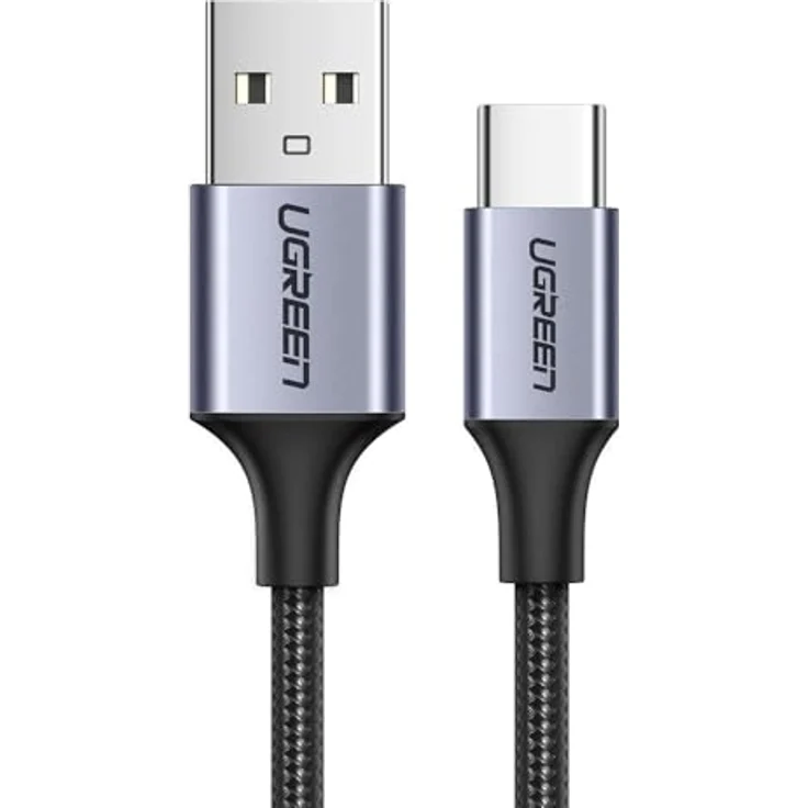 Ugreen USB-A auf USB-C Lade- und Datenkabel, 1,5m Grau, QC 3.0 Schnellladetechnologie, 3A, Modell US288 60127 – Bild 1