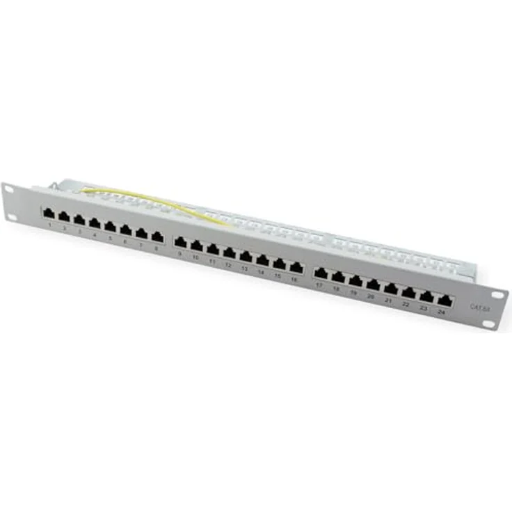 VALUE Kat.6A 19"-Patchpanel, 24 Ports, geschirmt, RJ-45-Anschluss, grau – Bild 5