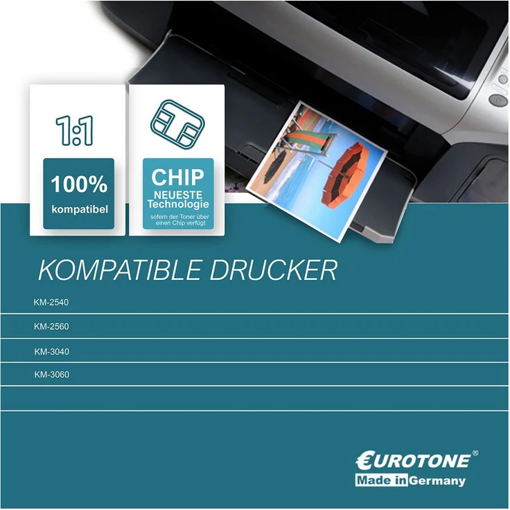 Eurotone Tonerkartusche TK675, kompatibel für Kyocera, 20.000 Seiten, 1er-Pack in Schwarz