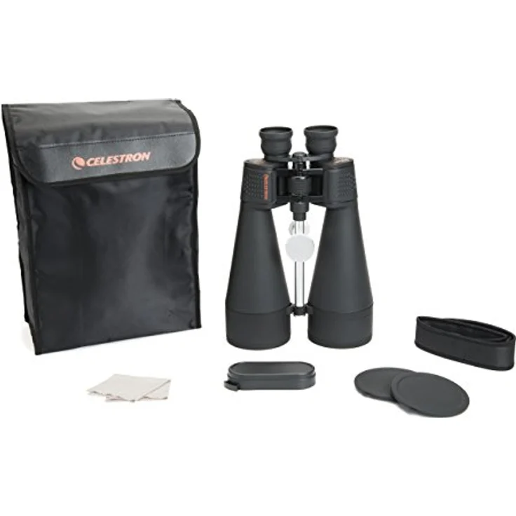 Celestron SkyMaster 20x80 Fernglas mit 20x Vergrößerung und 80mm Objektivdurchmesser - Großfernglas mit Trageriemen und Tasche, inkl. Stativadapter, für Naturbeobachtung und Astronomie – Bild 5