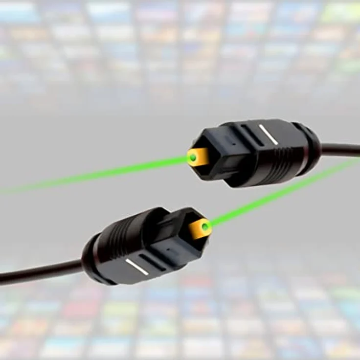 BIGtec 1m Toslink optisches Audio Kabel Lichtwellenleiter LWL 2,2mm – Bild 7