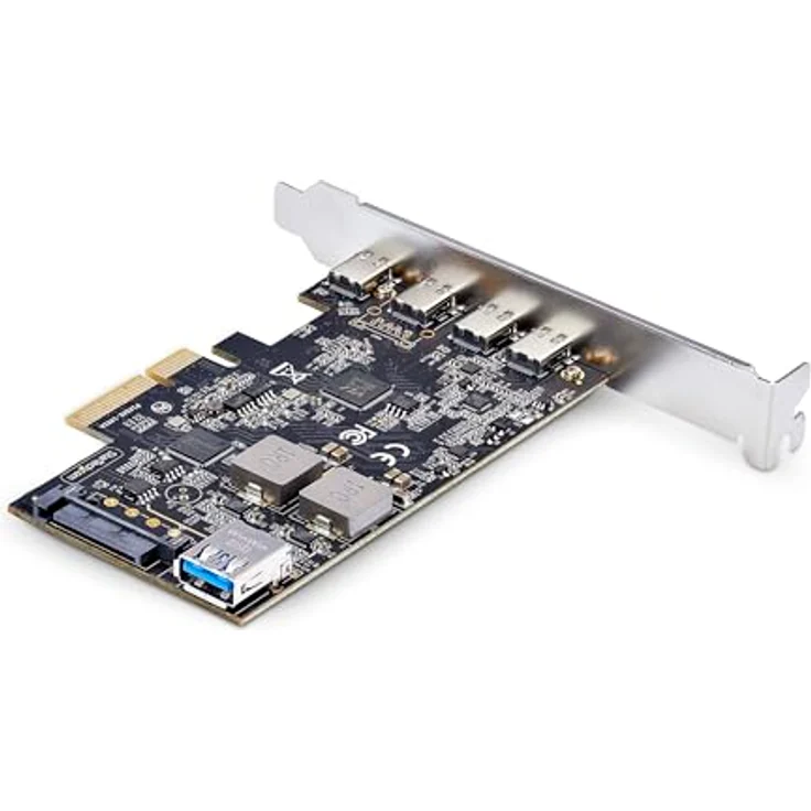 StarTech.com 5-Port USB-C PCIe Karte, USB 3.2 10 Gbit, 4x USB-C, 1x USB-A PCI Express Erweiterungskarte – Bild 2