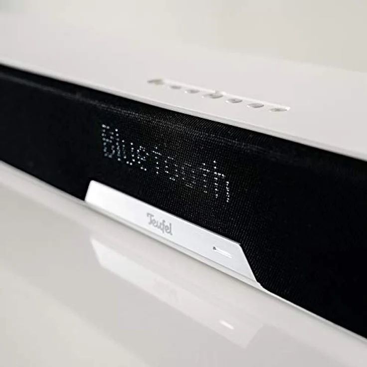 Teufel CINEBAR LUX Ambition - Soundbar mit Subwoofer, Dolby Audio, LAN, WLAN, Dynarmore 3D, Multiroom, Bluetooth, HDMI 3D ARC CEC - schwarz/weiß – Bild 5