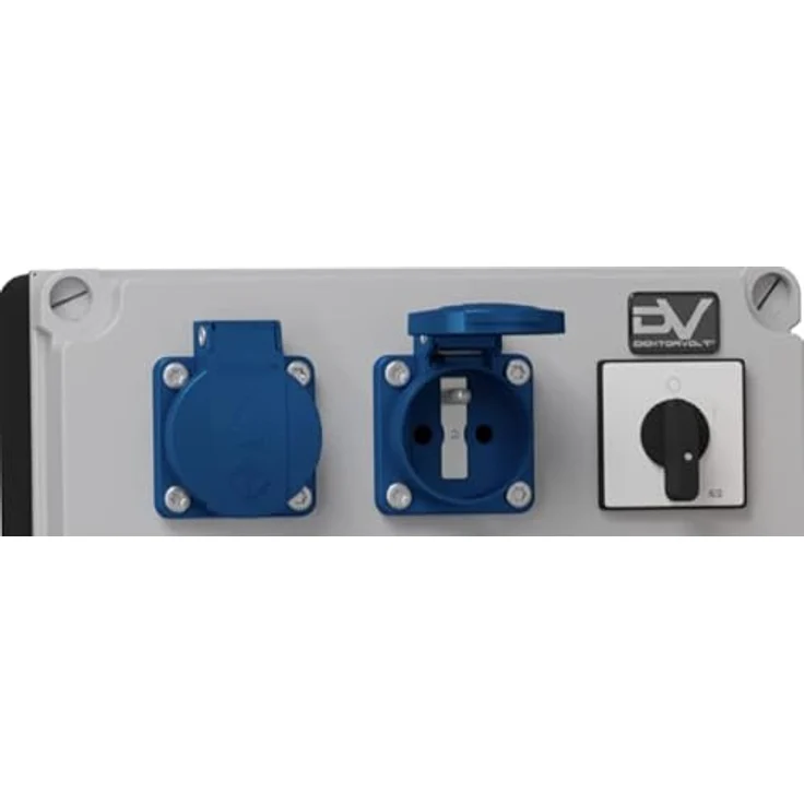 Doktorvolt Stromverteiler FRED 32A 16A 2x230V mit Nockenschalter, Mennekes Steckdosenverteiler 4-fach – Bild 3