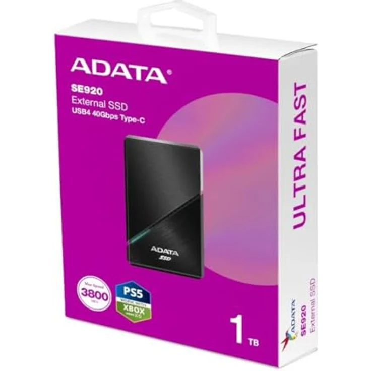 SE920 1 TB, Externe SSD (schwarz, USB-C 4.0 (40 Gbit/s)) – Bild 2
