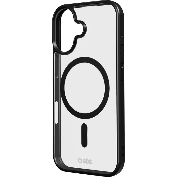 Sbs mobile Cover für Apple iPhone 17, Transparent mit Schwarz und MagSafe kompatibel