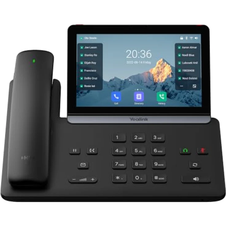 Yealink SIP-T88W Pro, VoIP-DECT-Telefon mit Rufnummernanzeige und Bluetooth 5.0, weiß – Bild 1