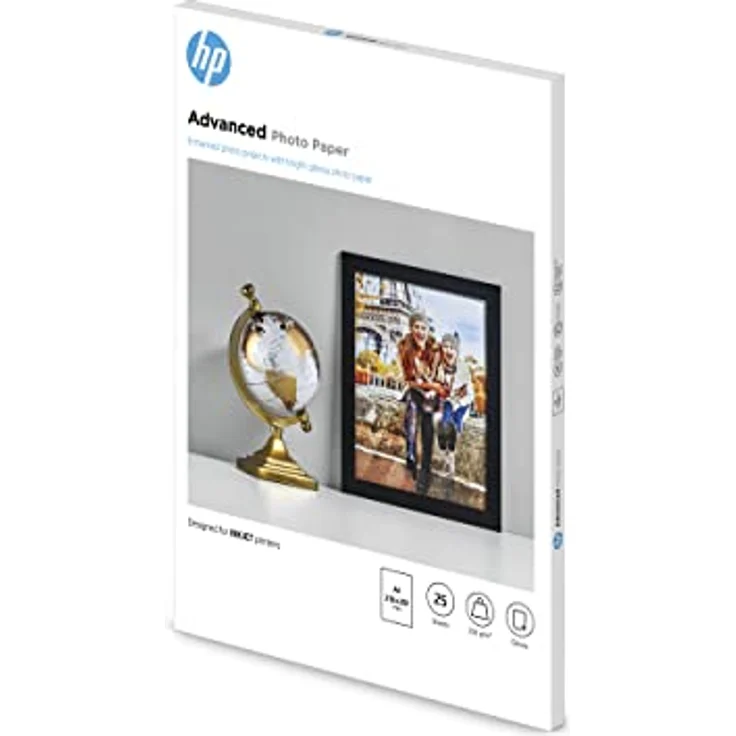 HP Q5456A Advanced Glossy Fotopapier 250g-m² A4 25 Blatt, weiß - Preisvergleich – Bild 2