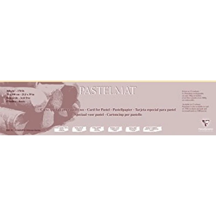 Clairefontaine Pastelmat Papier, Bastelpapier für trockene Techniken, 360 g/m², 70x100 cm, Archivierungsqualität, pH-neutral, säurefrei – Bild 1