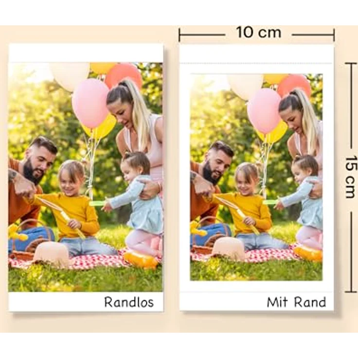 Kodak PD460 – Fotodrucker 10 x 15 cm – Bluetooth & Docking – Weiß & Gelb – Bild 5