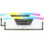 Corsair Vengeance RGB DDR5 Lichtverstärkungs-Kit (Kein Physischer Speicher) – Weiß, mit leistungsstarker iCUE-Software