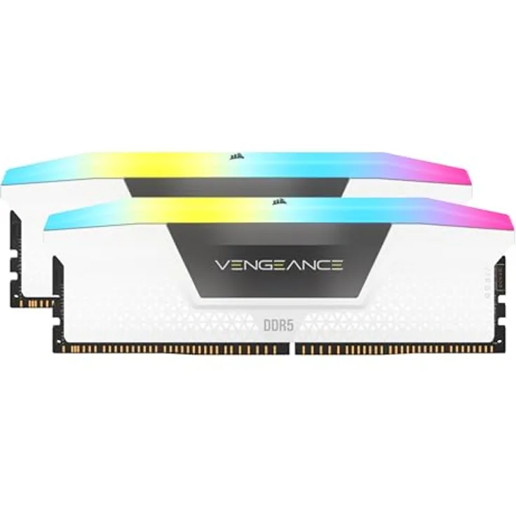 Corsair Vengeance RGB DDR5 Lichtverstärkungs-Kit (Kein Physischer Speicher) – Weiß, mit leistungsstarker iCUE-Software