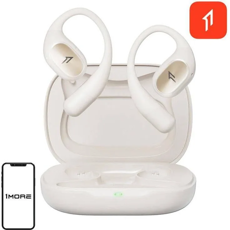 1More S31 OPEN Wireless Kopfhörer, 14-mm-Treiber, 30 h Akkulaufzeit, IPX5 Wasserbeständigkeit, Weiss