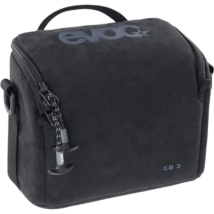 Evoc CB 6, Kamera Schultertasche mit 6 l Fassungsvermögen, schwarz, wasserabweisend und anpassbare Polsterung