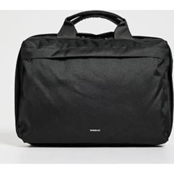 Sandqvist Go Briefcase, Aktentasche aus wasserabweisendem Polyester für Notebooks, Schwarz – Bild 2