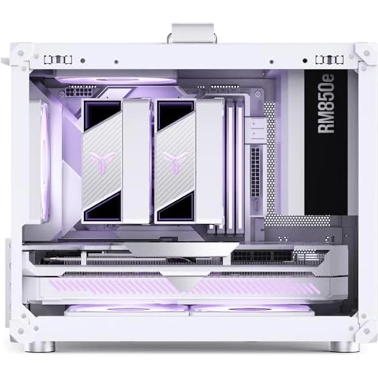 Jonsbo C6 MAX PC-Gehäuse, Mini-Gehäuse, Micro-ATX - weiß, transportabel mit Tragegriff – Bild 8