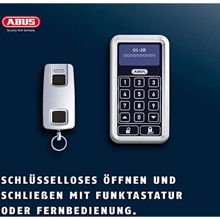 ABUS Funk-Fensterantrieb HomeTec Pro FCA3000 automatisches Schloss für Terrassentür - Abschließen mit Fernbedienung oder Codeeingabe - einfache Montage - mit Alarm - weiß - 79809 – Bild 4