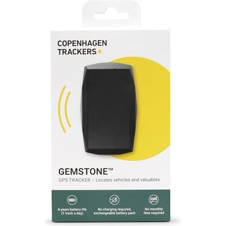 Copenhagen Trackers Gemstone, GPS-Tracker mit IP68 Wasserdichtigkeit, Schwarz – Bild 3