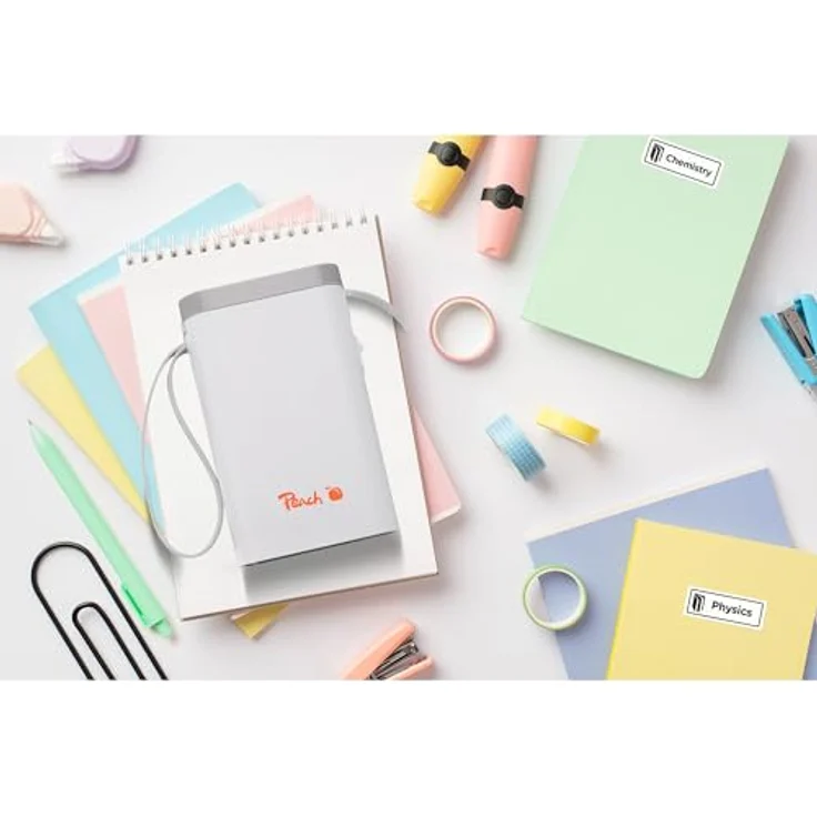 Peach Label Printer PE white, Thermodirekt-Etikettendrucker mit 203 dpi, USB und Bluetooth, weiss – Bild 6