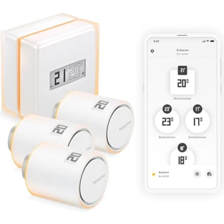 Netatmo Zentrale Thermostat + 3x Heizkörperthermostate Bundle – Bild 2