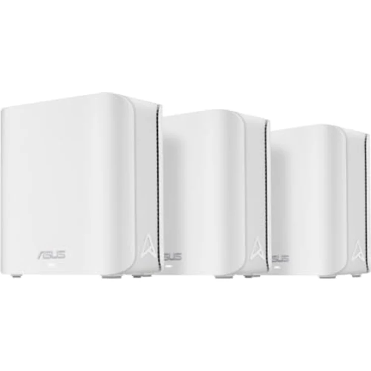 ASUS ZenWiFi BD4 Dualband WiFi 7 AiMesh Extendable Router 3er Set (3.6 Gbps, Abdeckung bis zu 603 m², Dual 2.5G Ports, VPN, Kindersicherung) weiß – Bild 1