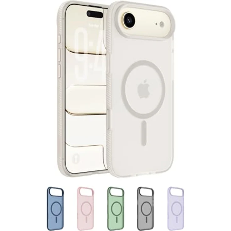 Belkin SheerForce Grip Schutzhülle iPhone Air, Stossschutz bis 2m, strukturierte Oberfläche, beige – Bild 2