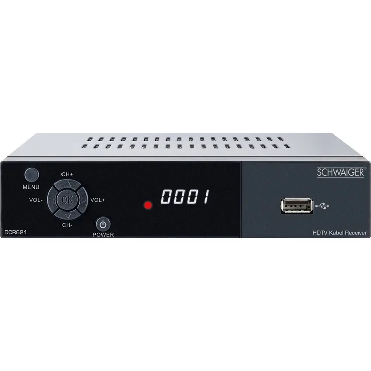 SCHWAIGER DCR621 Full HD Kabel-Receiver, DVB-C HD FTA