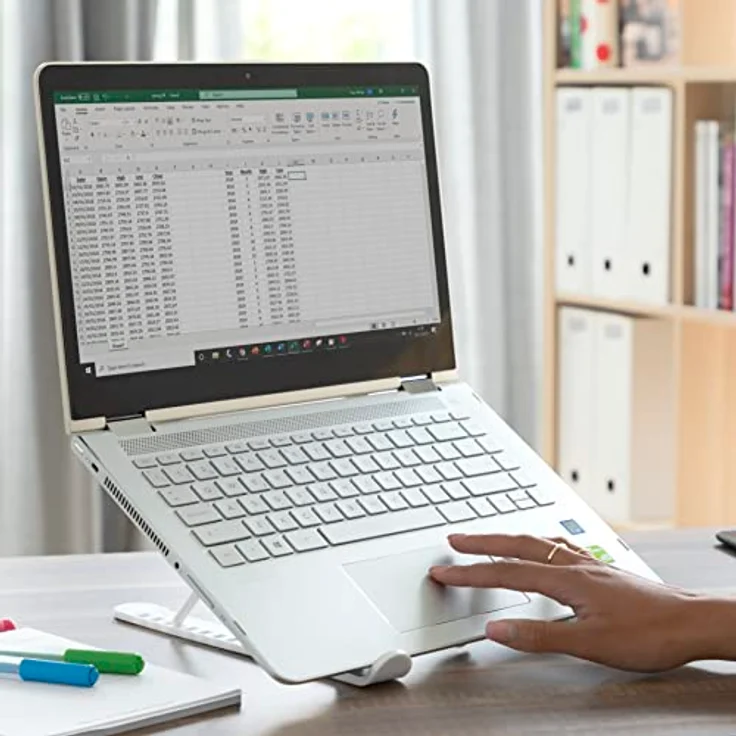 InnovaGoods® Flappot, Falt- und Verstellbarer Laptop-Ständer in Weiß, ergonomisches Design für Zuhause und Büro – Bild 5