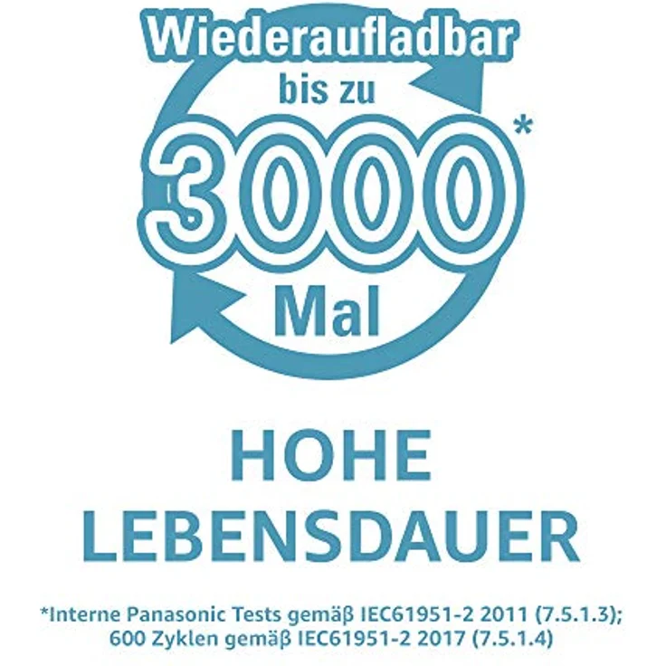 Panasonic eneloop lite, Ready-to-Use Ni-MH Akku, AAA Micro, 4er Pack, min. 550 mAh, 3000 Ladezyklen, geringe Selbstentladung – Bild 4