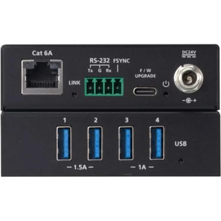 ATEN UCE33100 4-Port USB3.2 Gen1 Cat 6A Extender bis zu 100m, KVM-Switch für USB-3.2-Datenübertragung, Plug and Play, schwarz – Bild 3