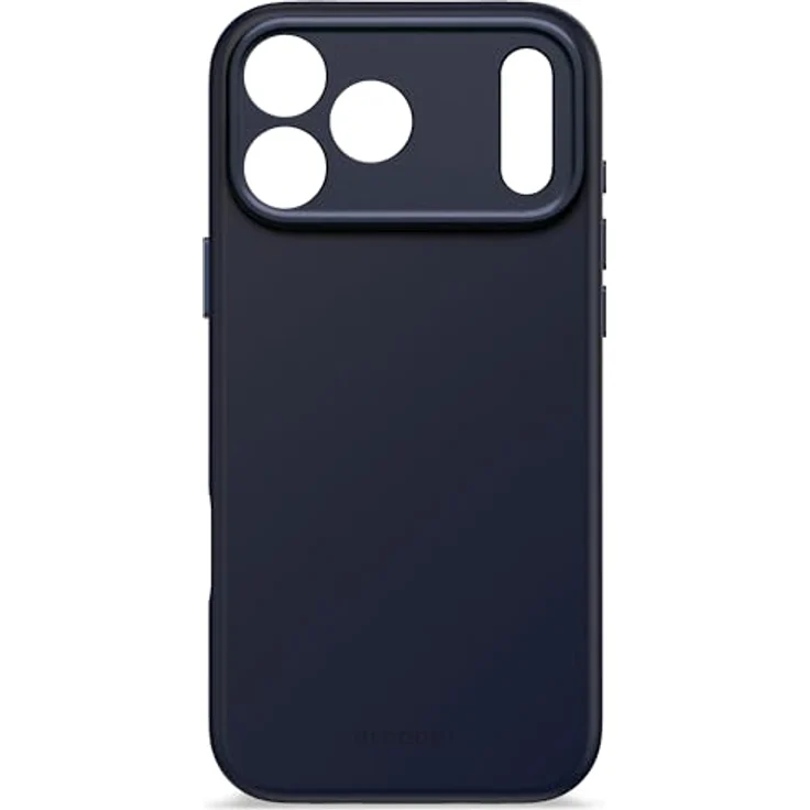 Decoded Silikonhülle für iPhone 17 Pro Max, Antibakterielle Beschichtung, MagSafe Kompatibel, Fallschutz, Kratzfest, Metallknöpfe, Dunkel Blau – Bild 5