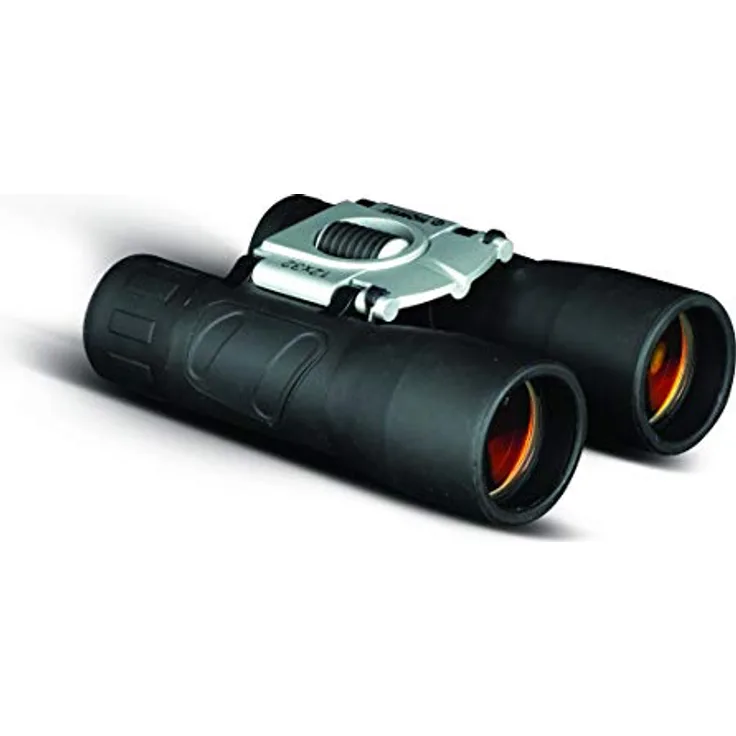 KONUS Basic 12x32 Taschenfernglas, leichtes und gummi-beschichtetes Design mit Ruby-Coated Optik