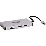 Tripp Lite USB-C Zwei-Monitor-HDMI-Laptop-/Telefon-Dockingstation, 4K @ 60Hz (4:4), USB-A Hub, Gigabit-Netzwerk-Port, SD & MicroSD-Speicherkarte, 100W USB-C Ladung, 3 Jahre Garantie (U442-DOCK) 8G-GG