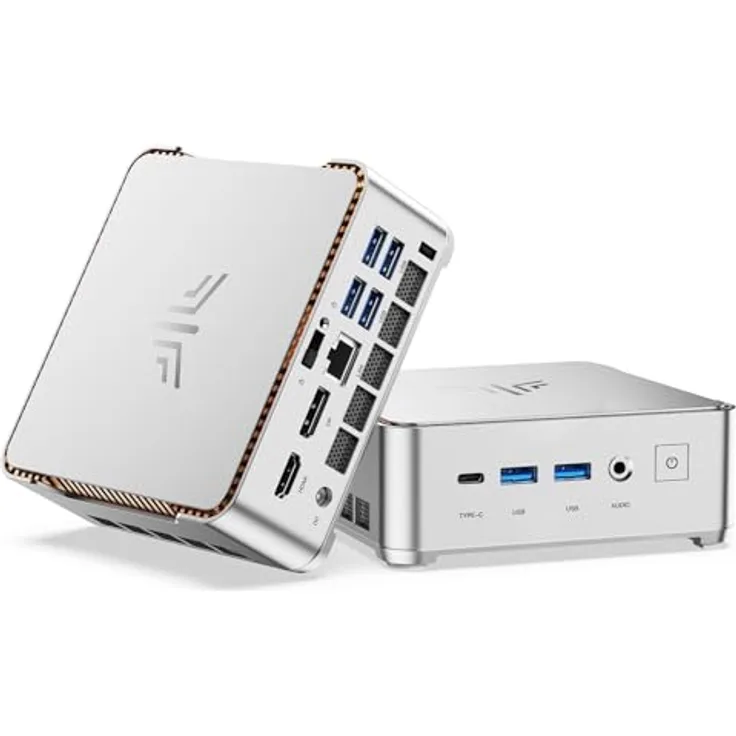 NiPoGi Hyper H2 Mini PC W-11 Pro, Intel Core i9-11900H, 32 GB DDR4, 1 TB M.2 NVMe SSD, WiFi 6, HDMI, DP, Typ-C, 4K@60Hz Dreifach-Bildschirmanzeige