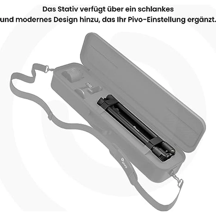 Pivo Stativ für Smartphone, Leichter Aluminiumständer, 160 cm, mit universellem 1/4-Zoll-Gewinde und 3 Höhen, für Action Cam, DSLR und Pivo Pods – Bild 5
