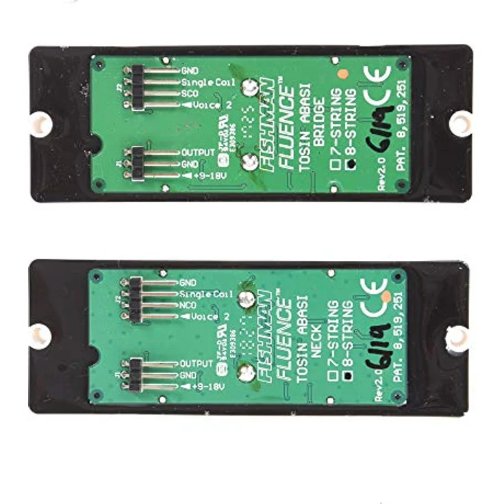 Fishman Fluence Signature Tosin Abasi Pickup Set für E-Gitarren, aktiv, 8 Saiten, alnico V / ceramic VIII, weiß – Bild 3