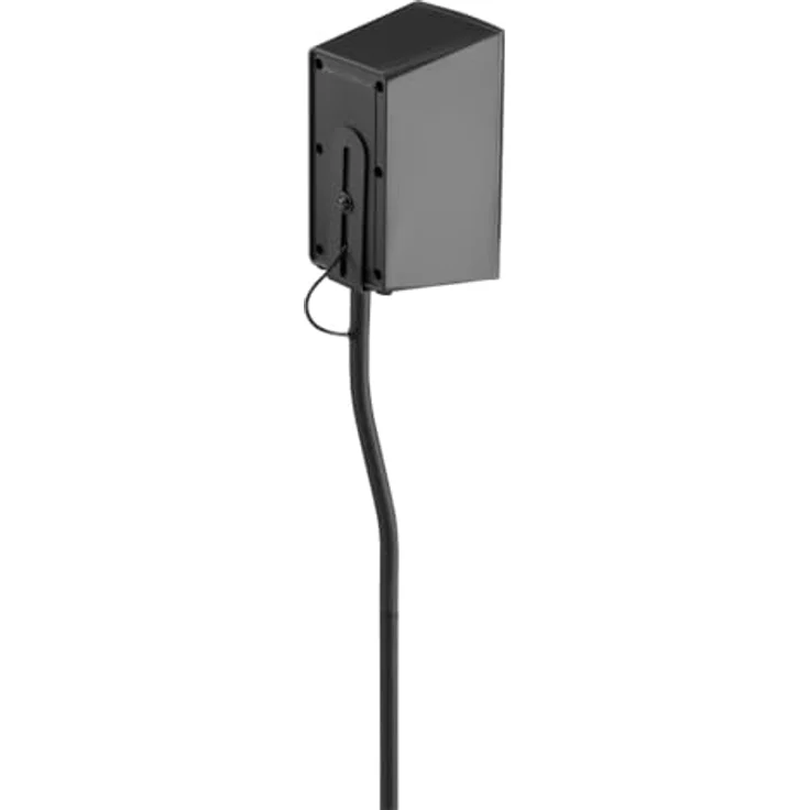 Hama Lautsprecherständer, höhenverstellbar, 2er Set (für Mini Boxen, Rear Speaker im Surround System, mit Kabelführung, rutschfest, Boxenständer universal, 75,8-120cm Höhe, max. 5kg) Schwarz – Bild 2