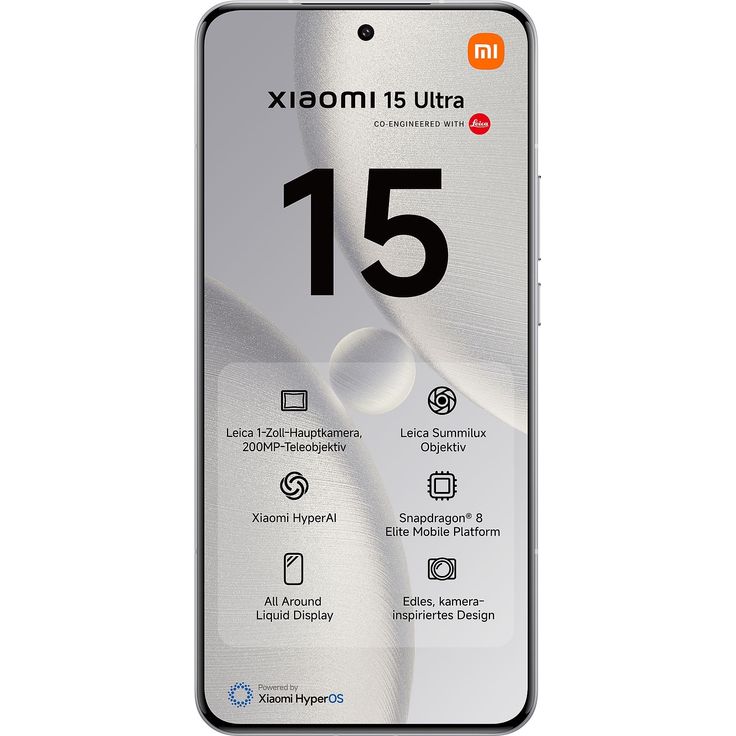 Xiaomi 15 Ultra 5G – 6,73" AMOLED 120Hz, Snapdragon 8 Elite, 512GB, 16GB RAM, Quad-Kamera 200MP, 8K-Video, White – Bild 4