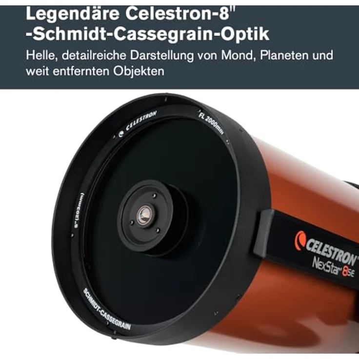 Celestron NexStar 8 SE Teleskop 203/2032 Schmidt-Cassegrain (UK Version) – Bild 6