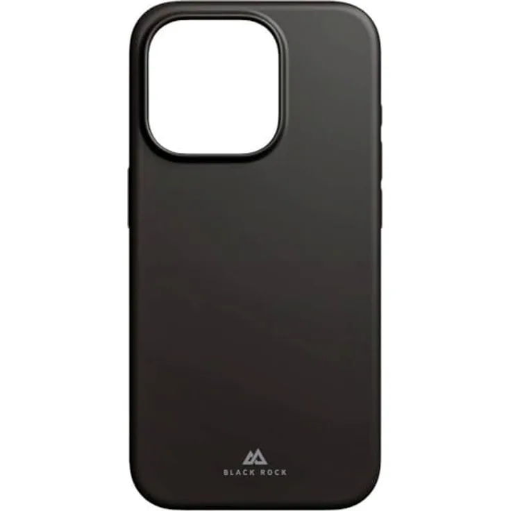 Black Rock Hülle für iPhone 15 Pro (Wireless Charging kompatibel, Slim, ultraslim, Stabiler Rahmen, hochwertiges Cover, Handyhülle für iPhone 15 Pro, Case, Silikonhülle, Silikon) schwarz