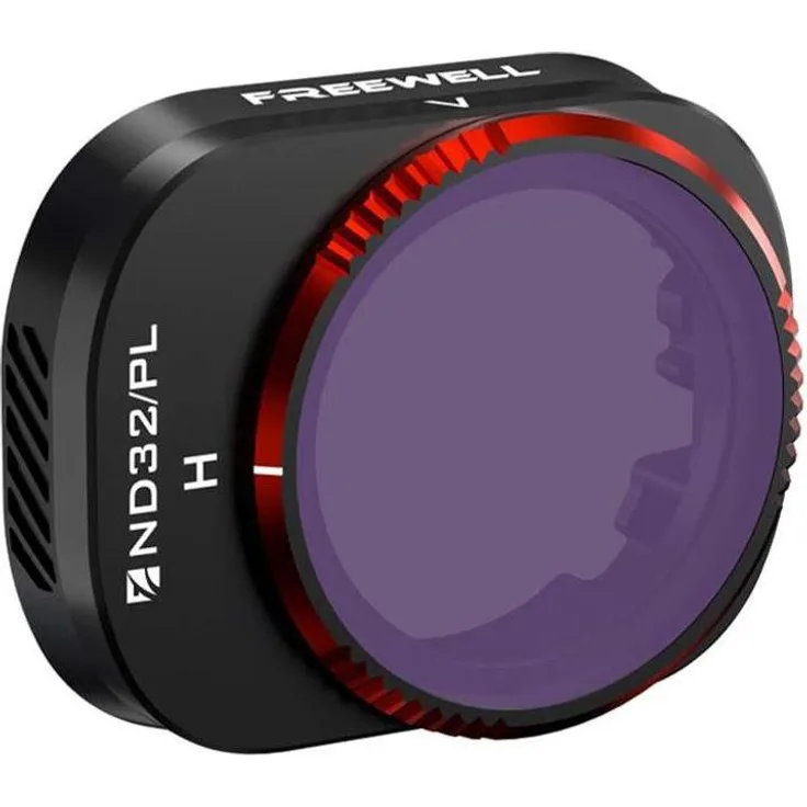 Freewell ND32/PL Filter für DJI Mini 4 Pro, Drohnenfilter mit Polarisations- und Neutralfiltereigenschaften, Schwarz