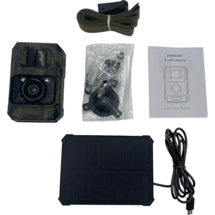 Berger & Schröter Mini Wildkamera, 48 MP Überwachungskamera mit Full HD Video, PIR-Bewegungsmelder und Solarpanel, wetterfest IP66 – Bild 7