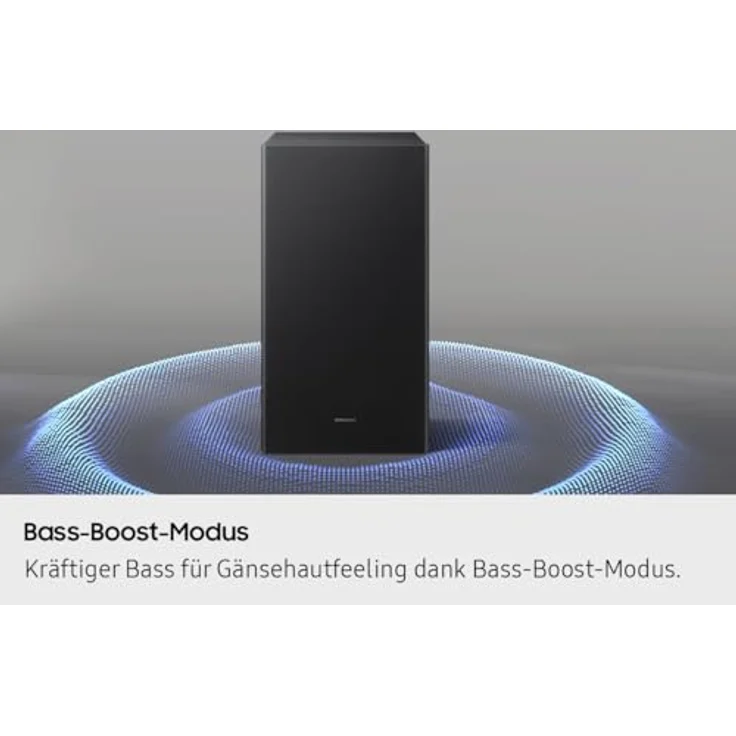 Samsung B-Series Soundbar HW-B460GF, 2.1-Kanal mit 300 W, kabellosem Subwoofer, Dolby Audio, DTS Virtual:X und Sprachverbesserung, Schwarz – Bild 7