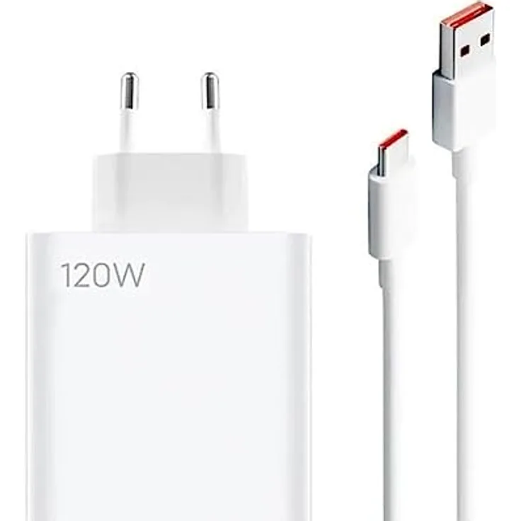 Xiaomi Mi Travel Charger Combo Set with USB-A to Type-C Charging Cable 1m, 120W White EU BHR6034EU