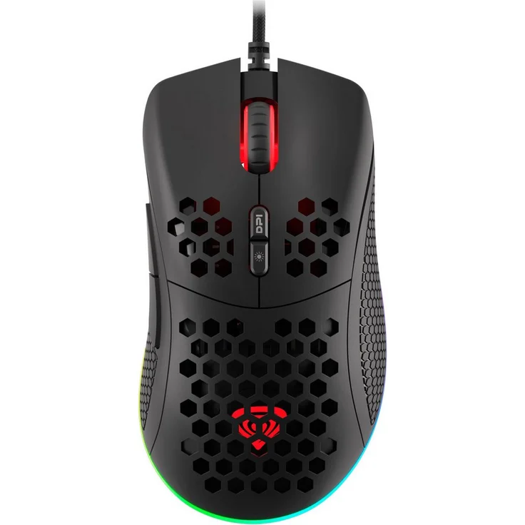 Genesis KRYPTON 555 Gaming-Maus (kabelgebunden) - Optische Maus mit 8000 DPI in Schwarz – Bild 1
