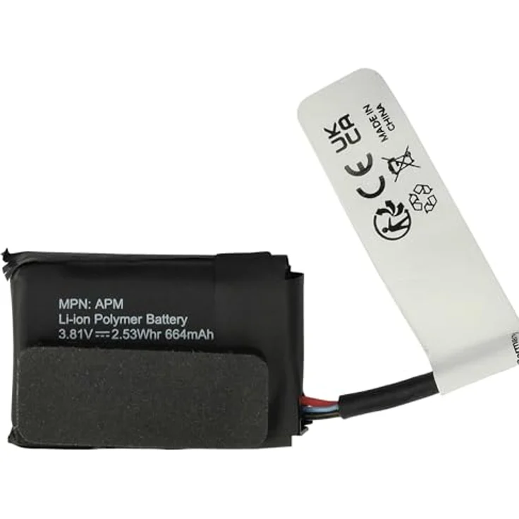 vhbw Akku kompatibel mit Apple AirPods Max Wireless Headset Kopfhörer (664 mAh, 3,81 V, Li-Polymer) + Werkzeug-Set, Leistungsfähiger Austausch-Akku für schnurlosen Kopfhörer, wiederaufladbar – Bild 5
