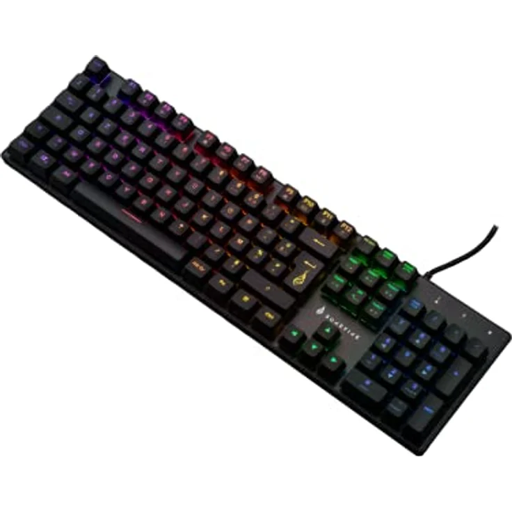 Surefire Kingpin M2 Mechanische Gaming Tastatur Französisch, Gaming Multimedia Keyboard Full Size, RGB-Tastatur mit Beleuchtung, 100% Anti-Ghosting-Tasten, französisches Layout AZERTY – Bild 3