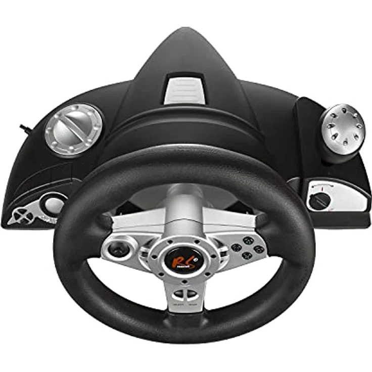 NanoRS RS700 Gaming Rennlenkrad 270° Lenkbereich Ganghebel Gas- und Bremspedal Vibrationen6 in 1 Lenkrad Kompatibel mit PS 4 / PS3 / Xbox ONE/PC (X-Input/D-Input) / Android – Bild 5