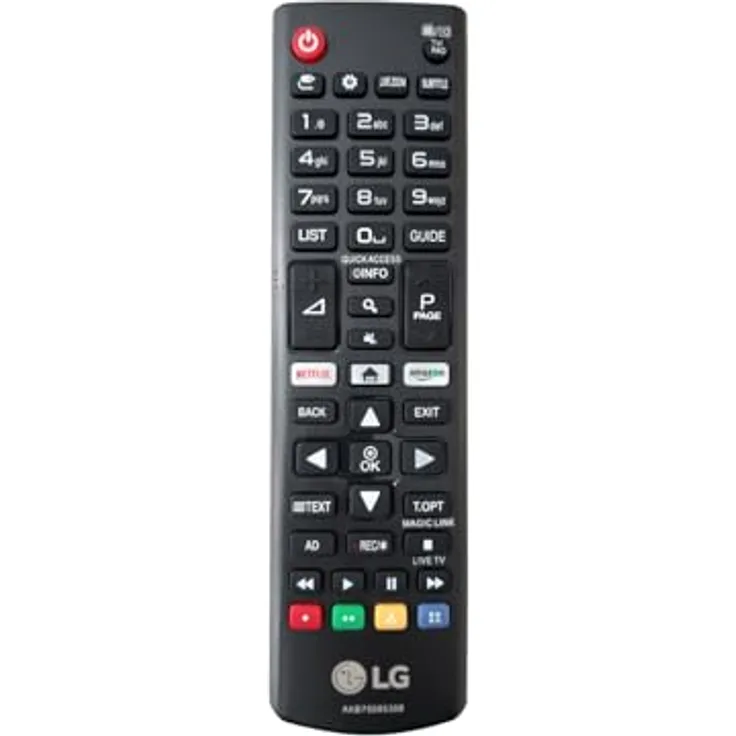 LG Original Fernbedienung AKB75095308 für Ultra-HD-Fernseher, sofort einsatzbereit, kompatibel mit 32LJ610V, 43LJ594V, 43UJ635V und weiteren Modellen
